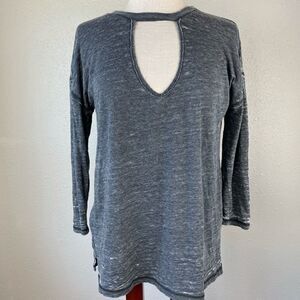 NWT Lucky Brand Long Sleeve Gray Sweatshirt Size M